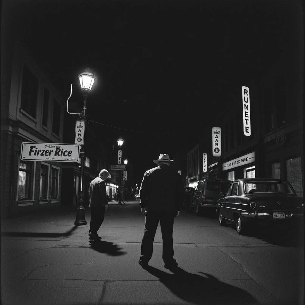 Crime scene noir style